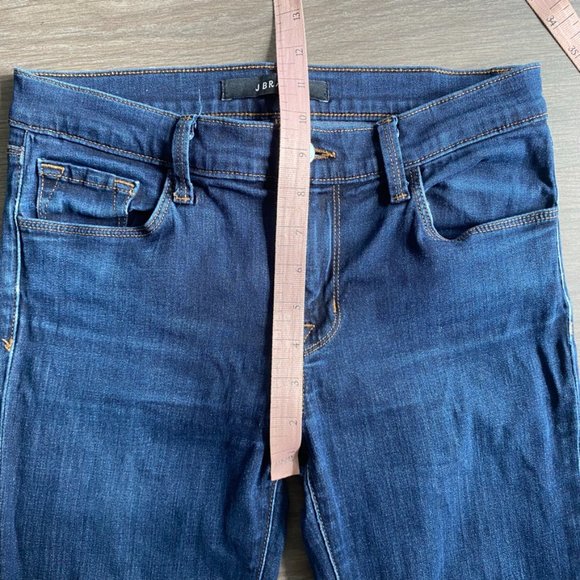 J BRAND Blue “Capri” Mid-Rise Skinny Jeans in “Starless” - Picture 6 of 11